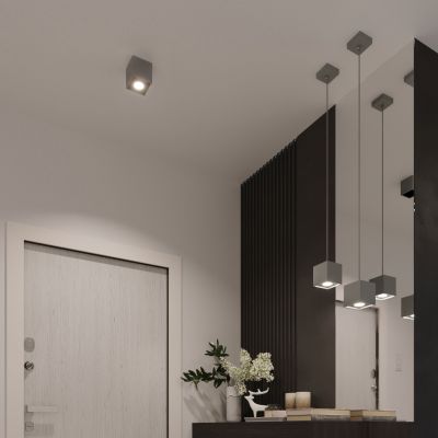 Plafon QUAD 1 szary (SL.0024)
